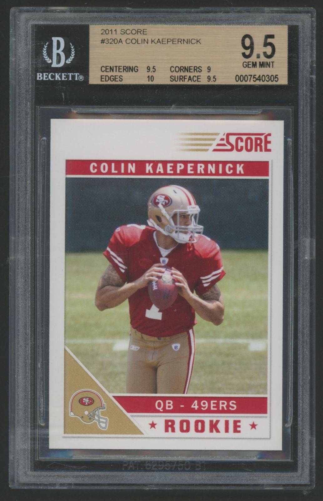 Colin Kaepernick 2011 Score #320A RC (BGS 9.5) at PristineAuction.com Colin Kaepernick 2011 Score #320A RC (BGS 9.5) at PristineAuction.com