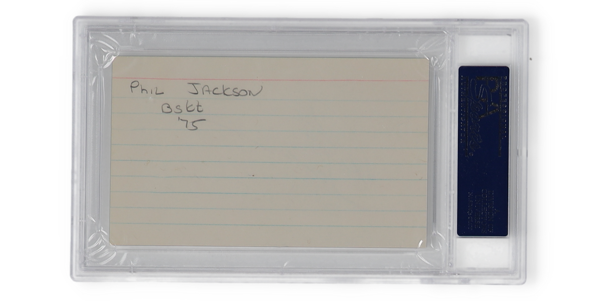 Phil Jackson Signed Index Card (PSA) at PristineAuction.com Phil Jackson Signed Index Card (PSA) at PristineAuction.com