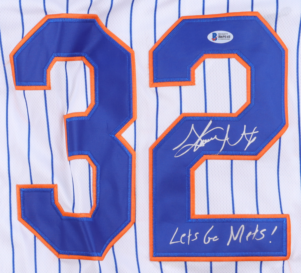 Steven Matz Signed Jersey Inscribed "Let's Go Mets!" (Beckett) at PristineAuction.com Steven Matz Signed Jersey Inscribed "Let's Go Mets!" (Beckett) at PristineAuction.com