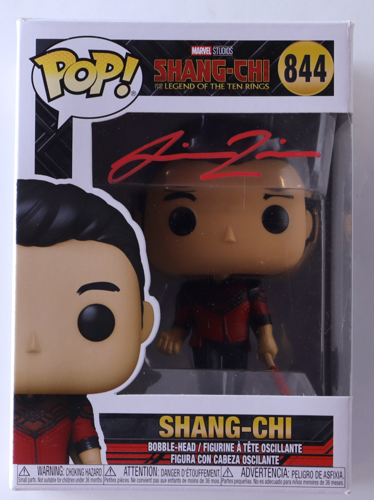 Simu Liu Signed "Shang-Chi And The Legend Of The Ten Rings" #844 Shang-Chi Bobble-Head Funko Pop! Vinyl Figure (Beckett) at PristineAuction.com Simu Liu Signed "Shang-Chi And The Legend Of The Ten Rings" #844 Shang-Chi Bobble-Head Funko Pop! Vinyl Figure (Beckett) at PristineAuction.com