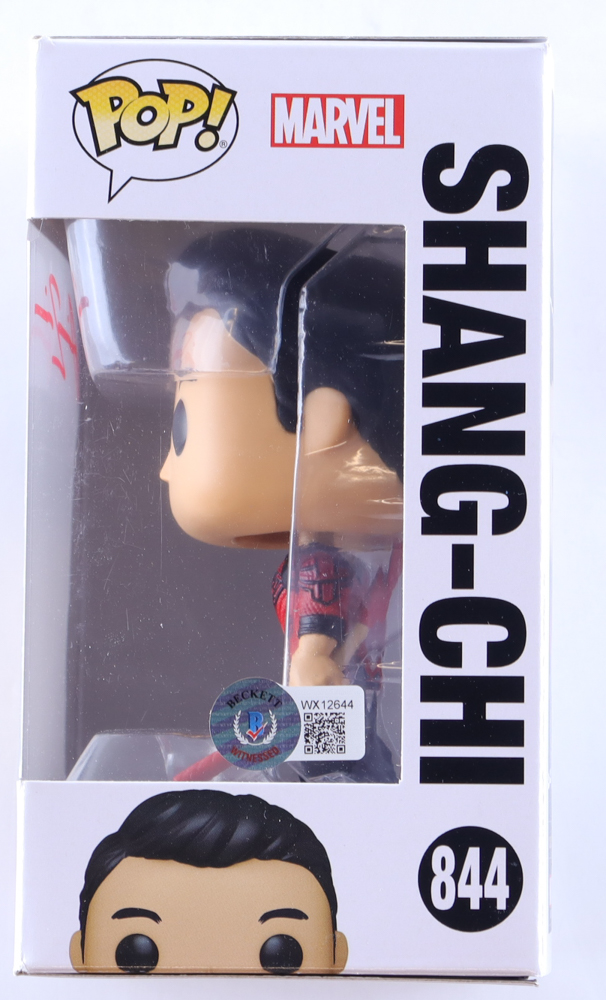 Simu Liu Signed "Shang-Chi And The Legend Of The Ten Rings" #844 Shang-Chi Bobble-Head Funko Pop! Vinyl Figure (Beckett) at PristineAuction.com Simu Liu Signed "Shang-Chi And The Legend Of The Ten Rings" #844 Shang-Chi Bobble-Head Funko Pop! Vinyl Figure (Beckett) at PristineAuction.com