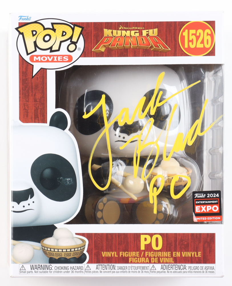 Jack Black Signed "Kung Fu Panda" #1526 Po Funko Pop! Vinyl Figure Inscribed "Po" (JSA) at PristineAuction.com Jack Black Signed "Kung Fu Panda" #1526 Po Funko Pop! Vinyl Figure Inscribed "Po" (JSA) at PristineAuction.com