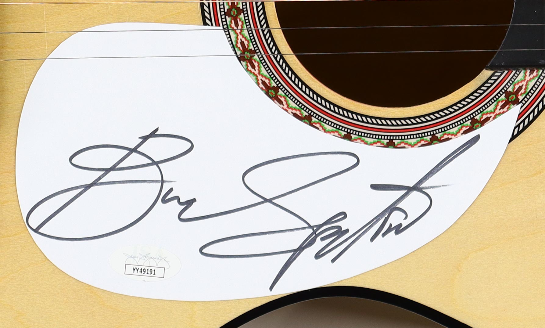 Bruce Springsteen Signed 38" Acoustic Guitar (JSA) at PristineAuction.com Bruce Springsteen Signed 38" Acoustic Guitar (JSA) at PristineAuction.com