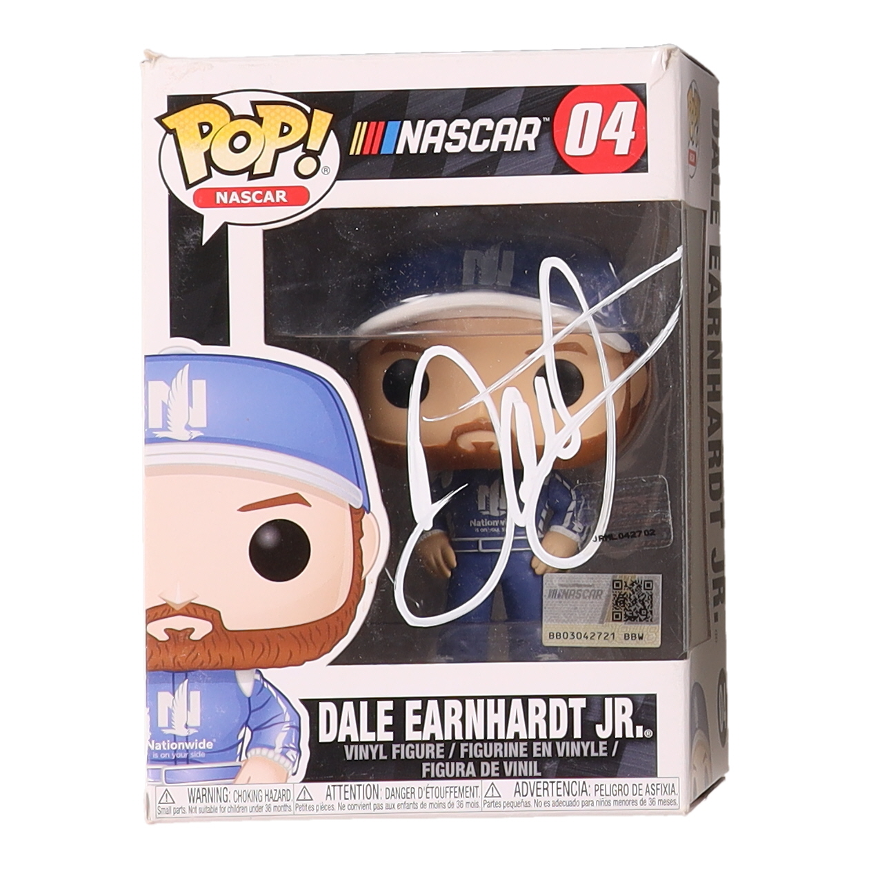 Dale Earnhardt Jr. Signed NASCAR #04 Funko Pop! Vinyl Figure (JSA) at PristineAuction.com Dale Earnhardt Jr. Signed NASCAR #04 Funko Pop! Vinyl Figure (JSA) at PristineAuction.com