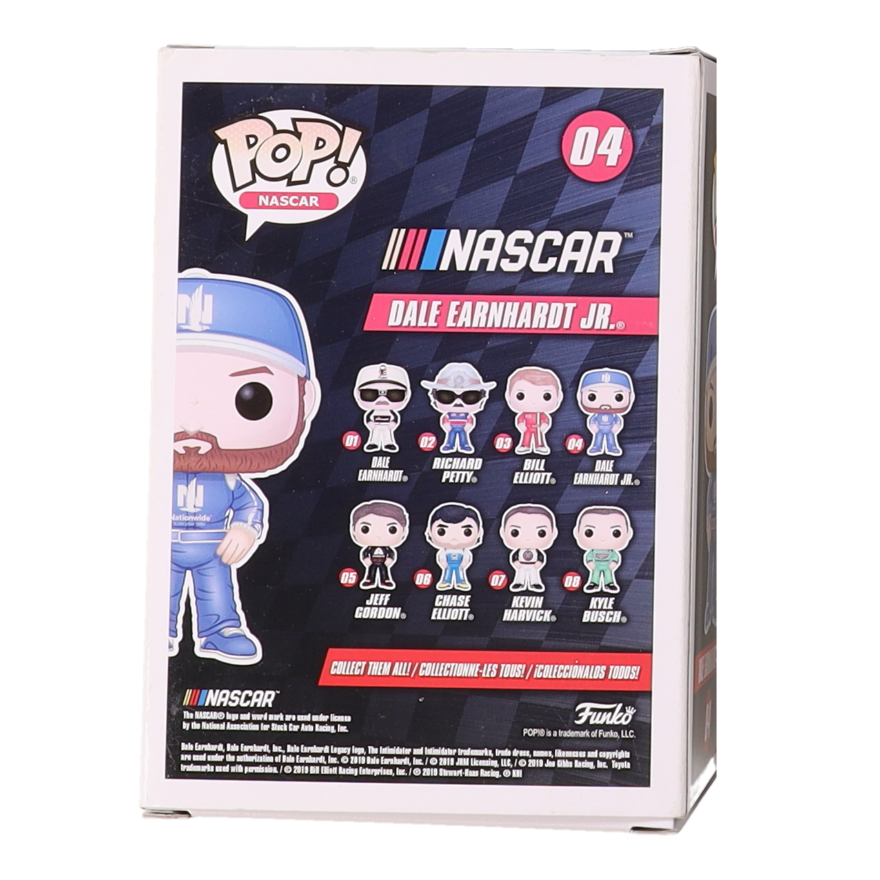 Dale Earnhardt Jr. Signed NASCAR #04 Funko Pop! Vinyl Figure (JSA) at PristineAuction.com Dale Earnhardt Jr. Signed NASCAR #04 Funko Pop! Vinyl Figure (JSA) at PristineAuction.com