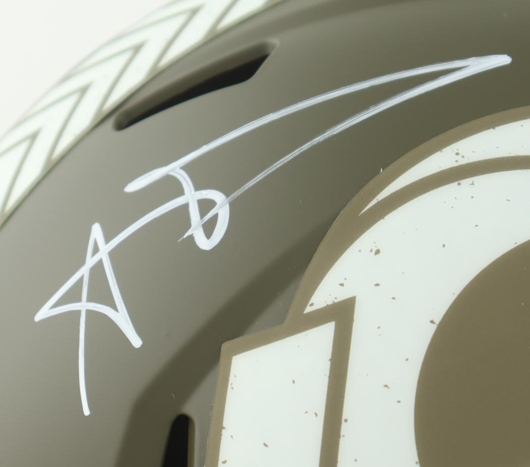 Aaron Donald Signed Rams Full-Size Salute to Service Alternate Speed Helmet (Beckett) at PristineAuction.com Aaron Donald Signed Rams Full-Size Salute to Service Alternate Speed Helmet (Beckett) at PristineAuction.com