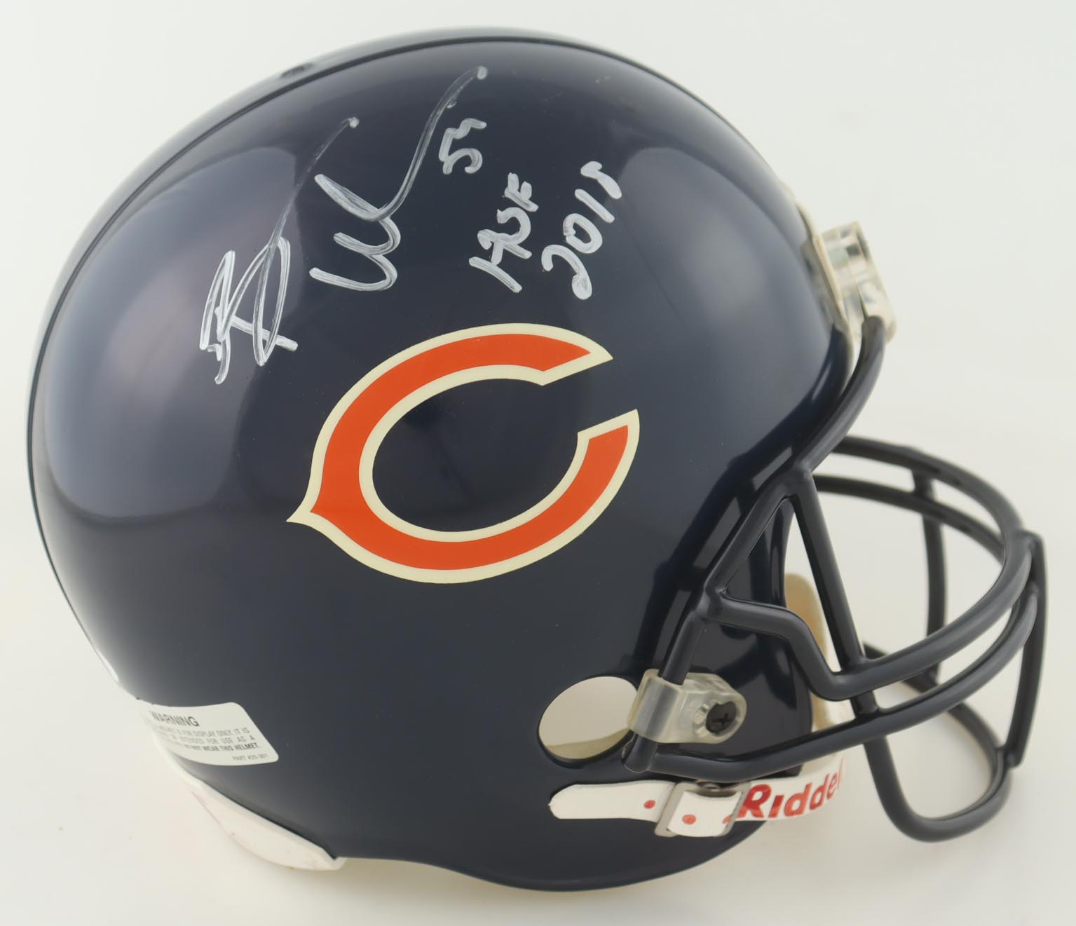 Brian Urlacher Signed Bears Full-Size Helmet Inscribed "HOF 2018" (JSA) at PristineAuction.com Brian Urlacher Signed Bears Full-Size Helmet Inscribed "HOF 2018" (JSA) at PristineAuction.com