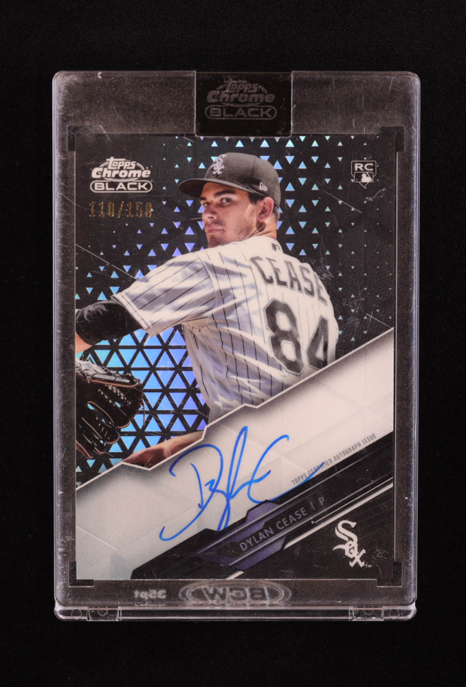 Dylan Cease 2020 Topps Chrome Black Autographs Refractors #CBADYL RC #110/150