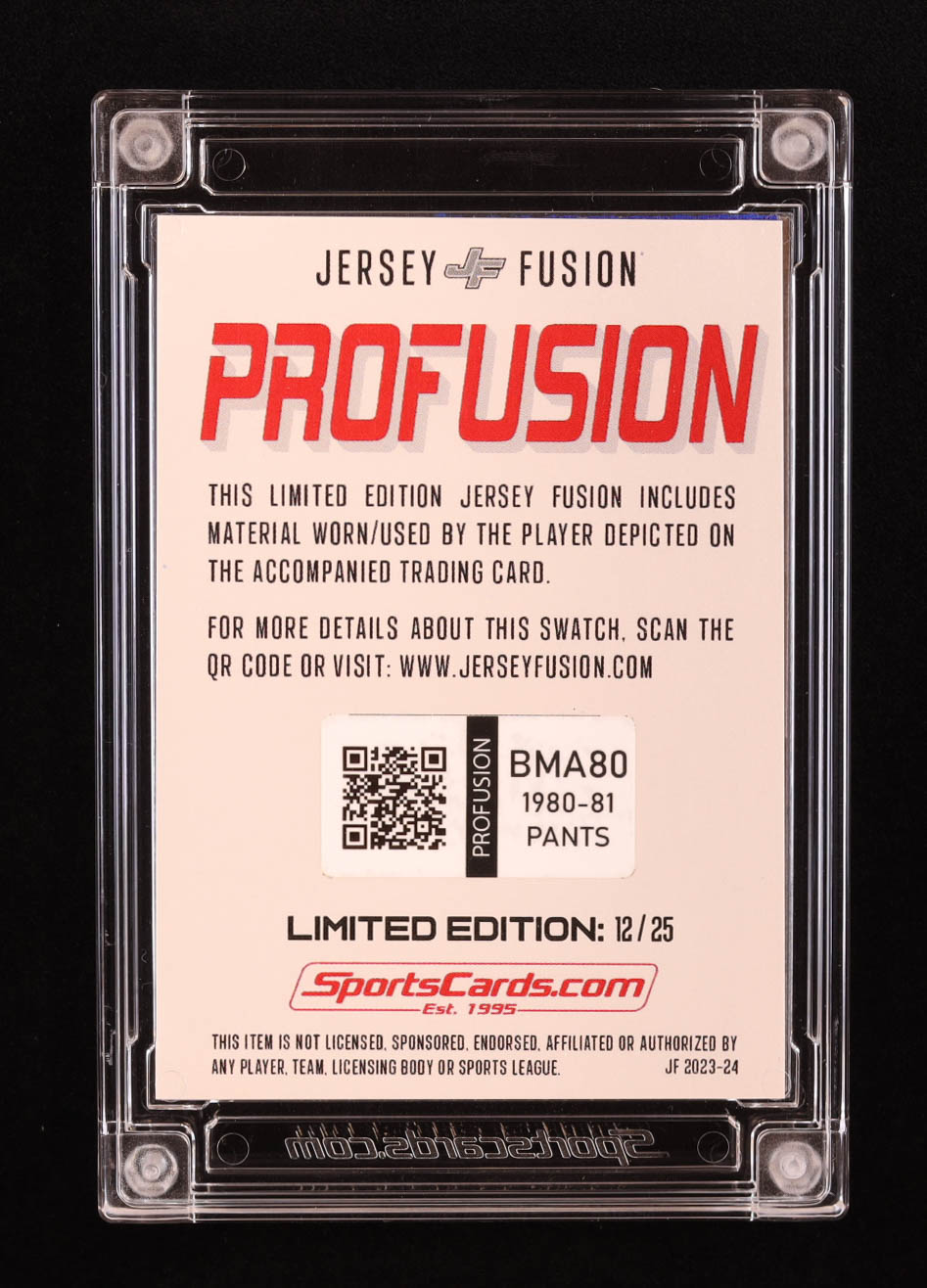 Bob McAdoo 2023 Jersey Fusion ProFusion Pants #BMA80 #12/25 at PristineAuction.com Bob McAdoo 2023 Jersey Fusion ProFusion Pants #BMA80 #12/25 at PristineAuction.com