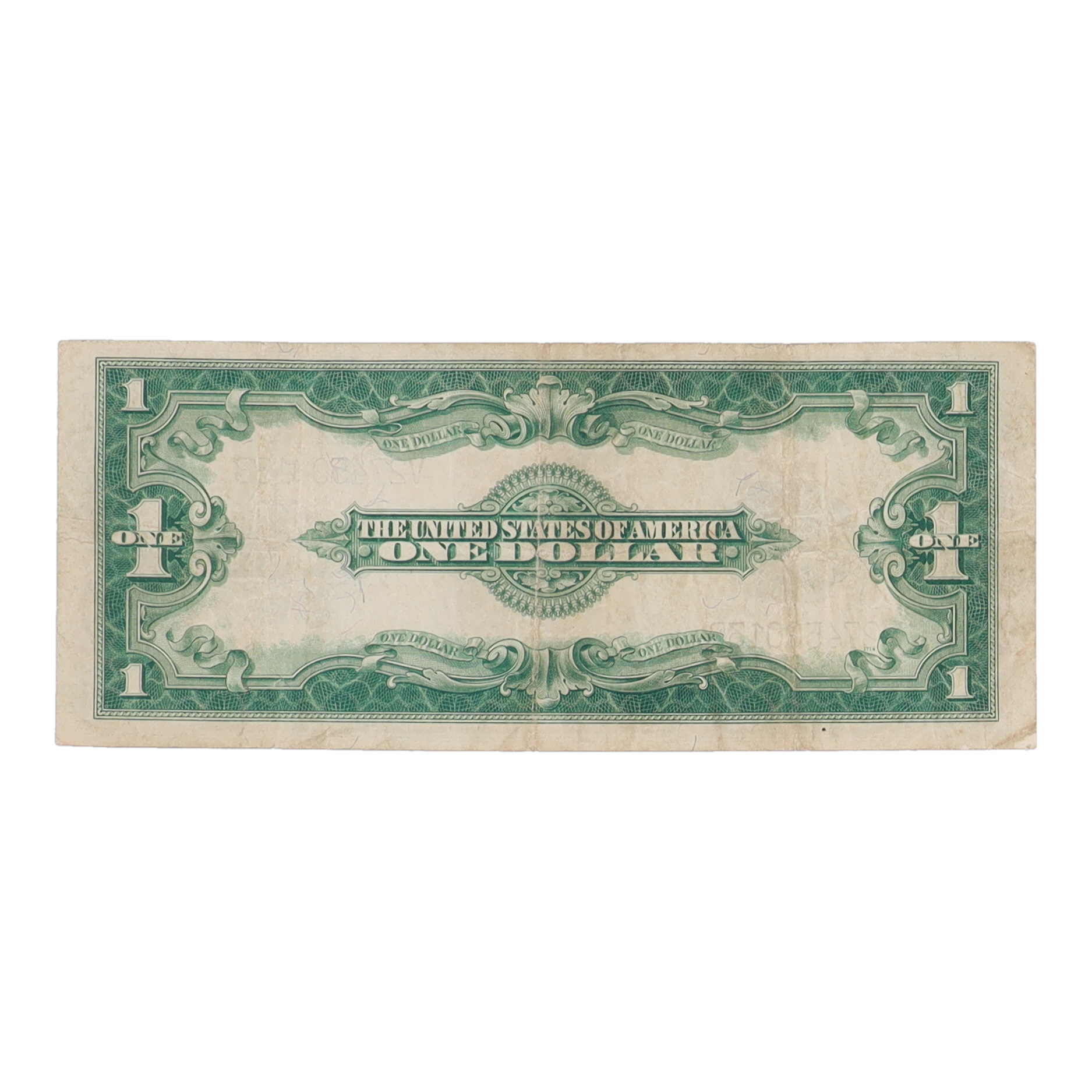 1923 U.S. $1 Large-Size Silver Certificate at PristineAuction.com 1923 U.S. $1 Large-Size Silver Certificate at PristineAuction.com