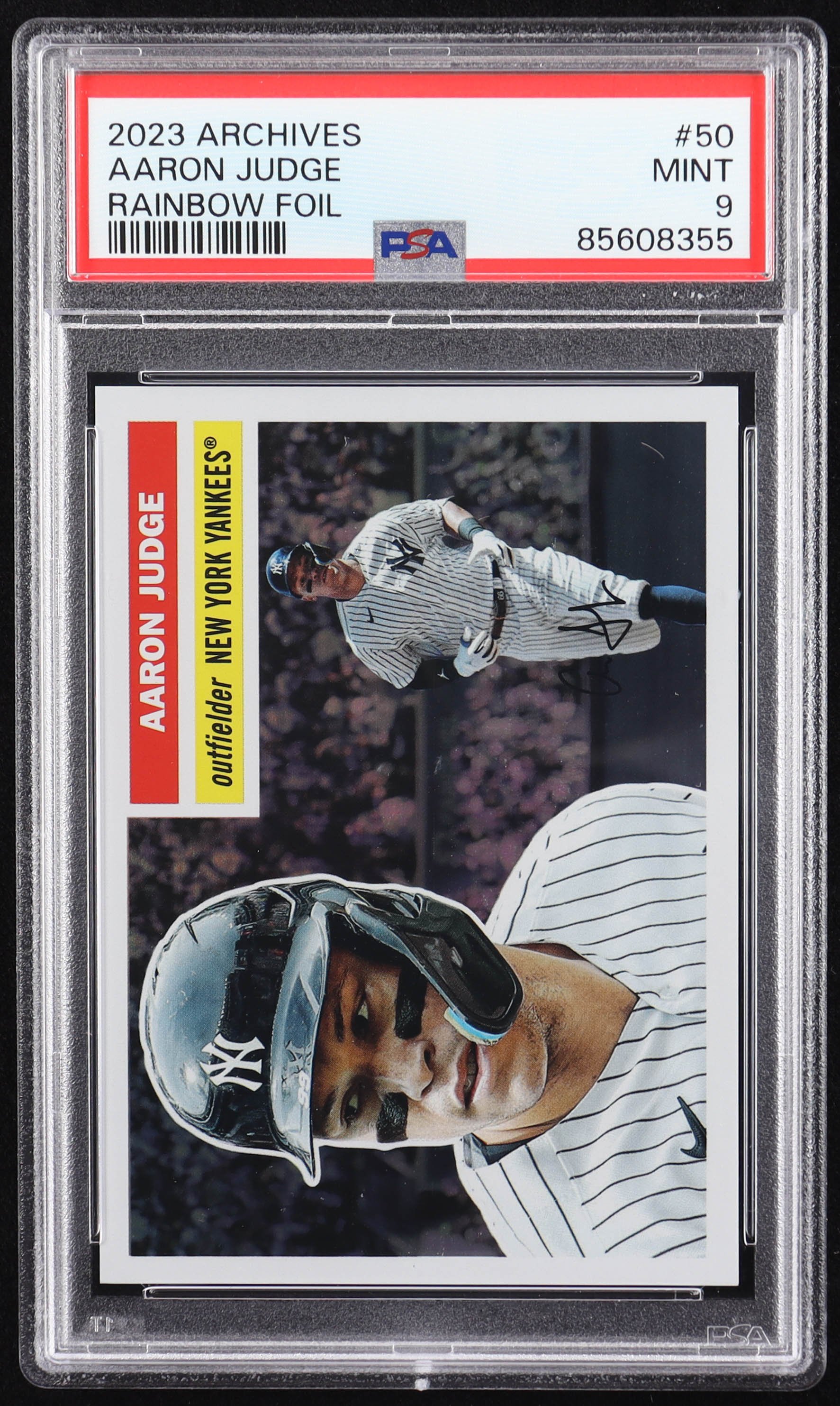 Aaron Judge 2023 Topps Archives Rainbow #50 #95/199 (PSA 9) at PristineAuction.com Aaron Judge 2023 Topps Archives Rainbow #50 #95/199 (PSA 9) at PristineAuction.com