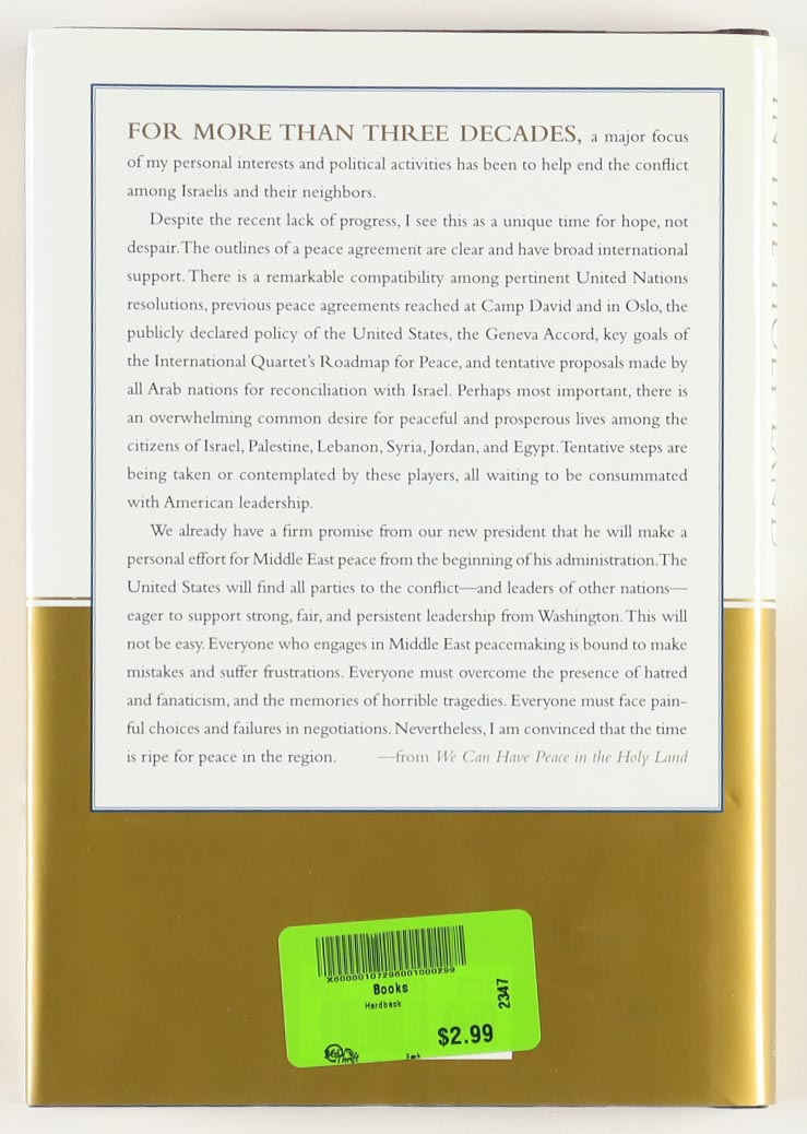 Jimmy Carter Signed "We Can Have Peace In The Holy Land" Hardcover Book (JSA) at PristineAuction.com Jimmy Carter Signed "We Can Have Peace In The Holy Land" Hardcover Book (JSA) at PristineAuction.com