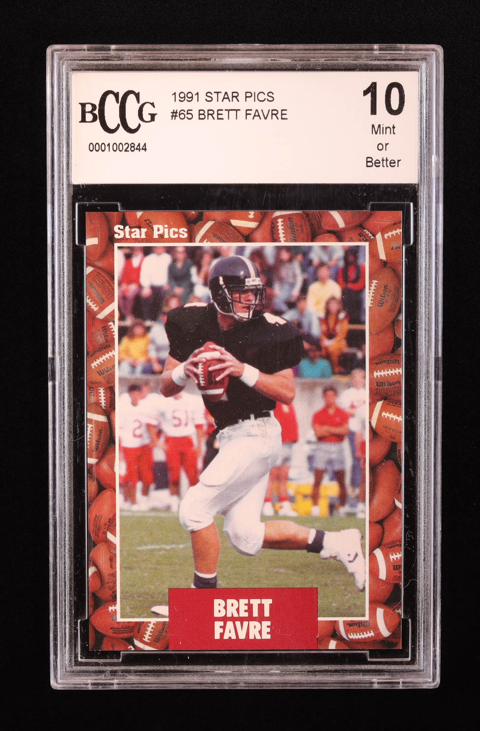 Brett Favre 1991 Star Pics #65 RC (BCCG 10) at PristineAuction.com Brett Favre 1991 Star Pics #65 RC (BCCG 10) at PristineAuction.com