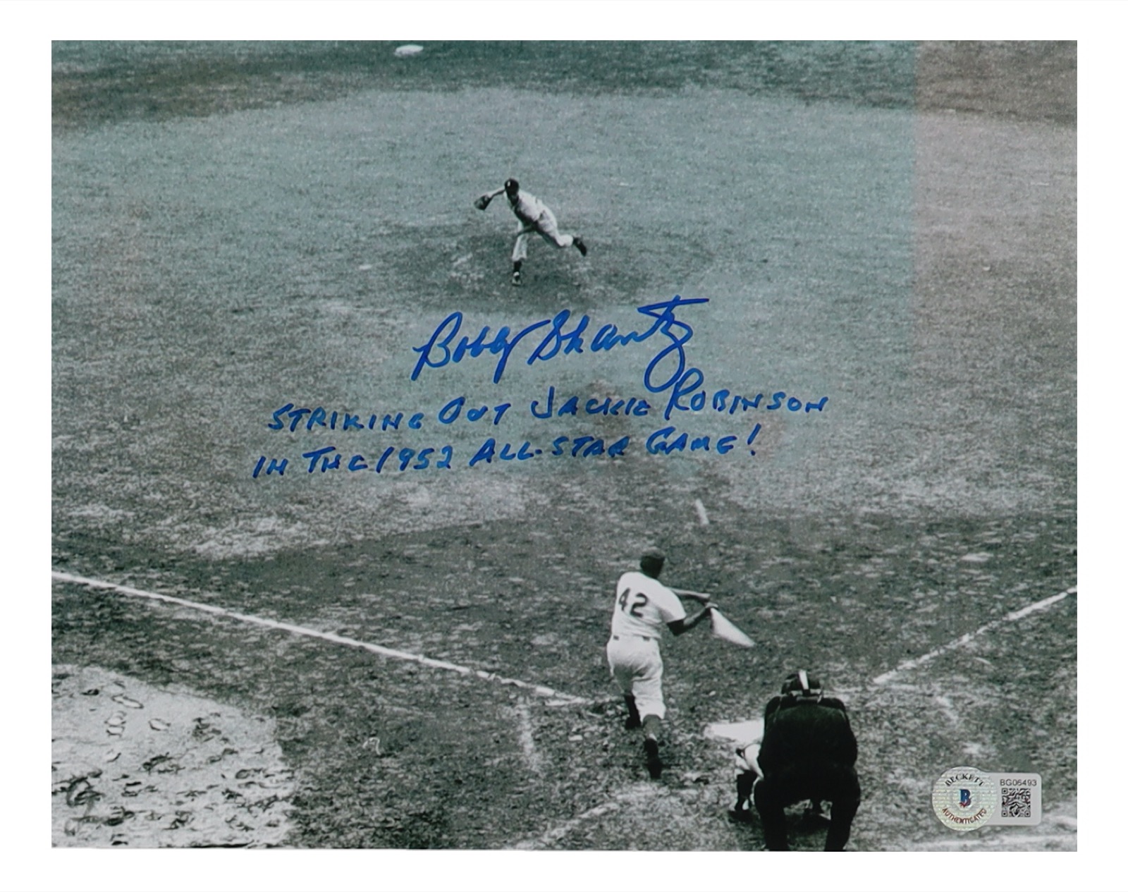 Bobby Shantz Signed 8x10 Photo Inscribed "Striking Out Jackie Robinson In The 1952 All-Star Game!" (Beckett) at PristineAuction.com Bobby Shantz Signed 8x10 Photo Inscribed "Striking Out Jackie Robinson In The 1952 All-Star Game!" (Beckett) at PristineAuction.com