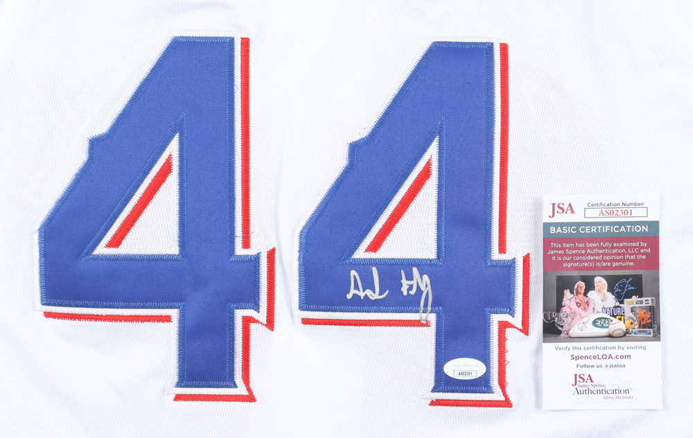 Andrew Heaney Signed Jersey With 2023 World Series Patch (JSA) at PristineAuction.com Andrew Heaney Signed Jersey With 2023 World Series Patch (JSA) at PristineAuction.com