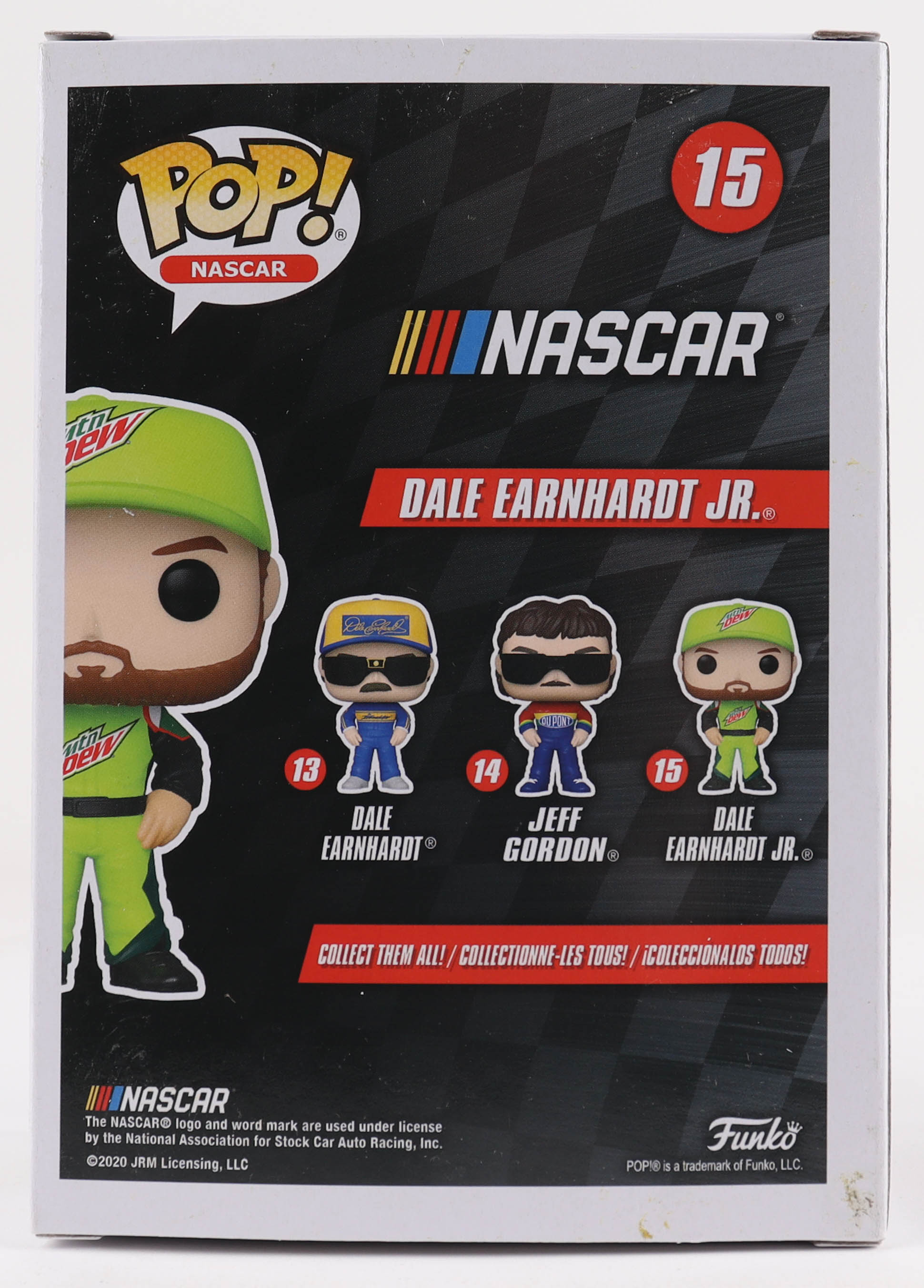 Dale Earnhardt Jr. Signed NASCAR "Mountain Dew" #15 Funko Pop! Vinyl Figure (Earnhardt Jr.) at PristineAuction.com Dale Earnhardt Jr. Signed NASCAR "Mountain Dew" #15 Funko Pop! Vinyl Figure (Earnhardt Jr.) at PristineAuction.com