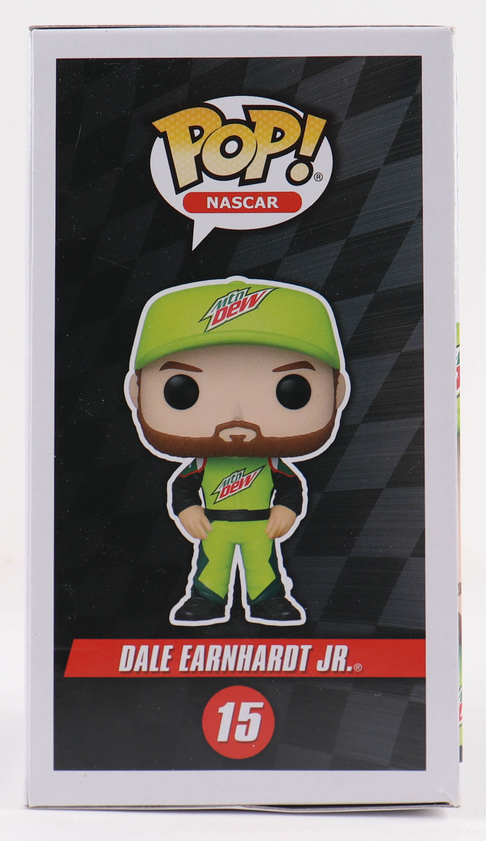 Dale Earnhardt Jr. Signed NASCAR "Mountain Dew" #15 Funko Pop! Vinyl Figure (Earnhardt Jr.) at PristineAuction.com Dale Earnhardt Jr. Signed NASCAR "Mountain Dew" #15 Funko Pop! Vinyl Figure (Earnhardt Jr.) at PristineAuction.com