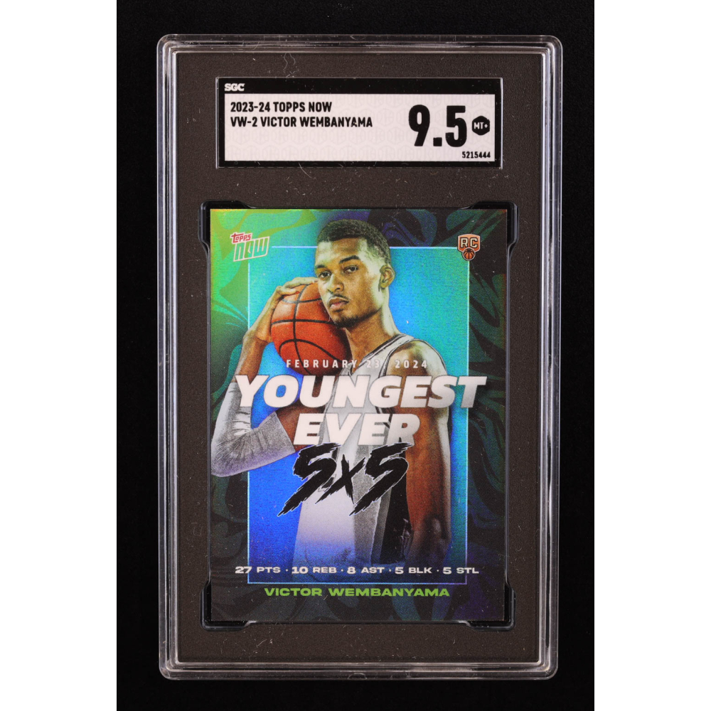 Victor Wembanyama 2023-24 Topps Now Victor Wembanyama #VW2 RC (SGC 9.5) at PristineAuction.com