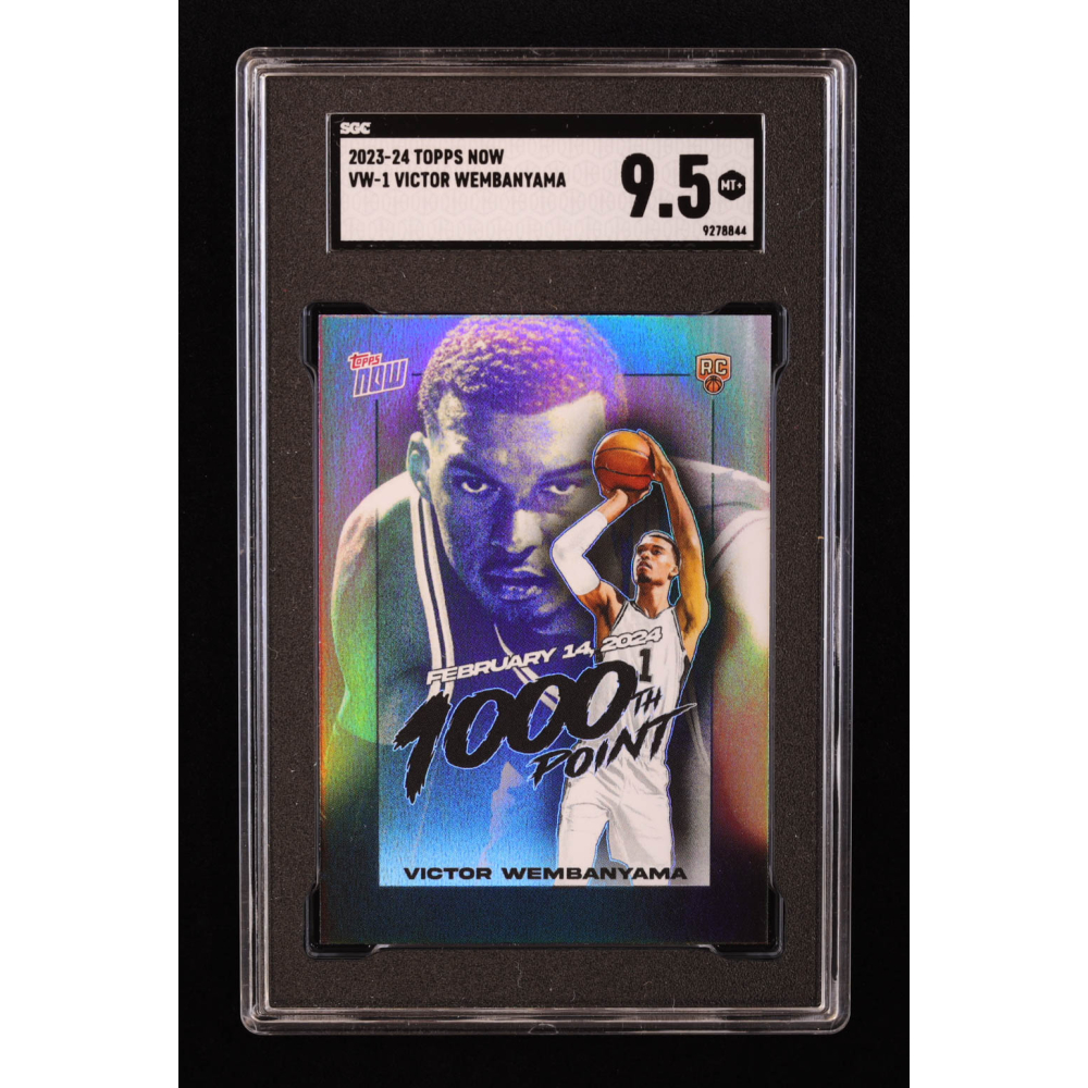 Victor Wembanyama 2023-24 Topps Now Victor Wembanyama #VW1 RC (SGC 9.5) at PristineAuction.com