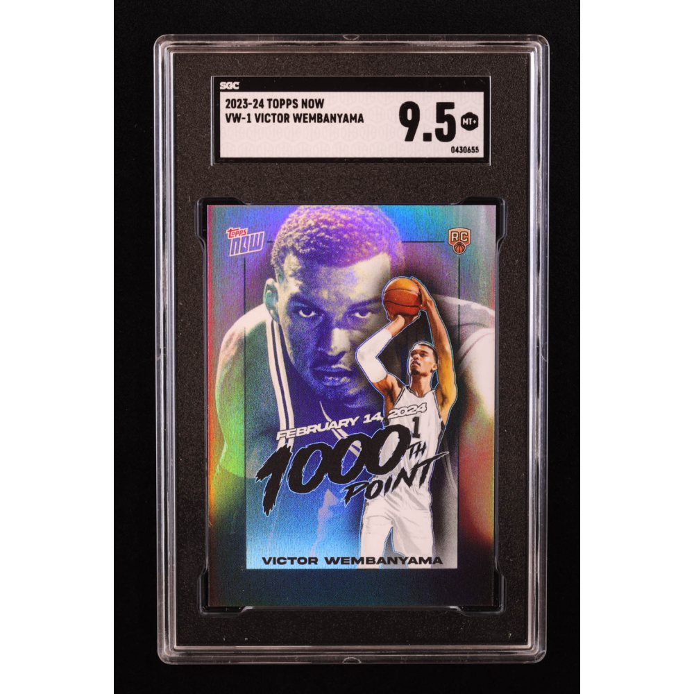 Victor Wembanyama 2023-24 Topps Now Victor Wembanyama #VW1 RC (SGC 9.5) at PristineAuction.com