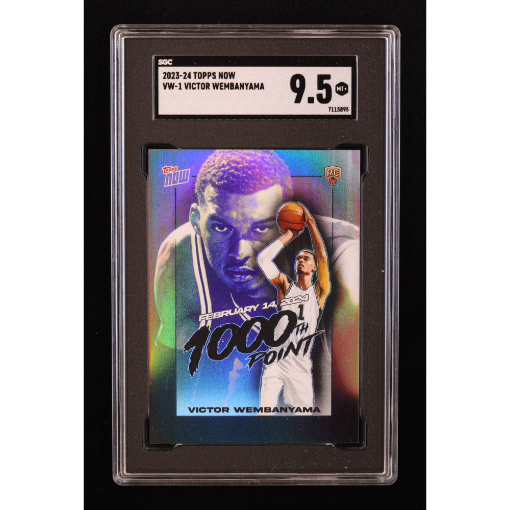 Victor Wembanyama 2023-24 Topps Now Victor Wembanyama #VW1 RC (SGC 9.5) at PristineAuction.com