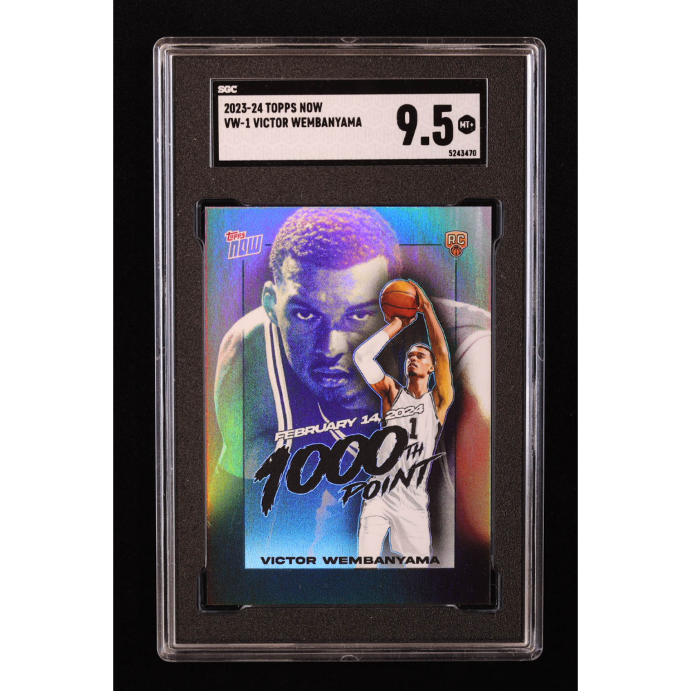 Victor Wembanyama 2023-24 Topps Now Victor Wembanyama #VW1 RC (SGC 9.5) at PristineAuction.com