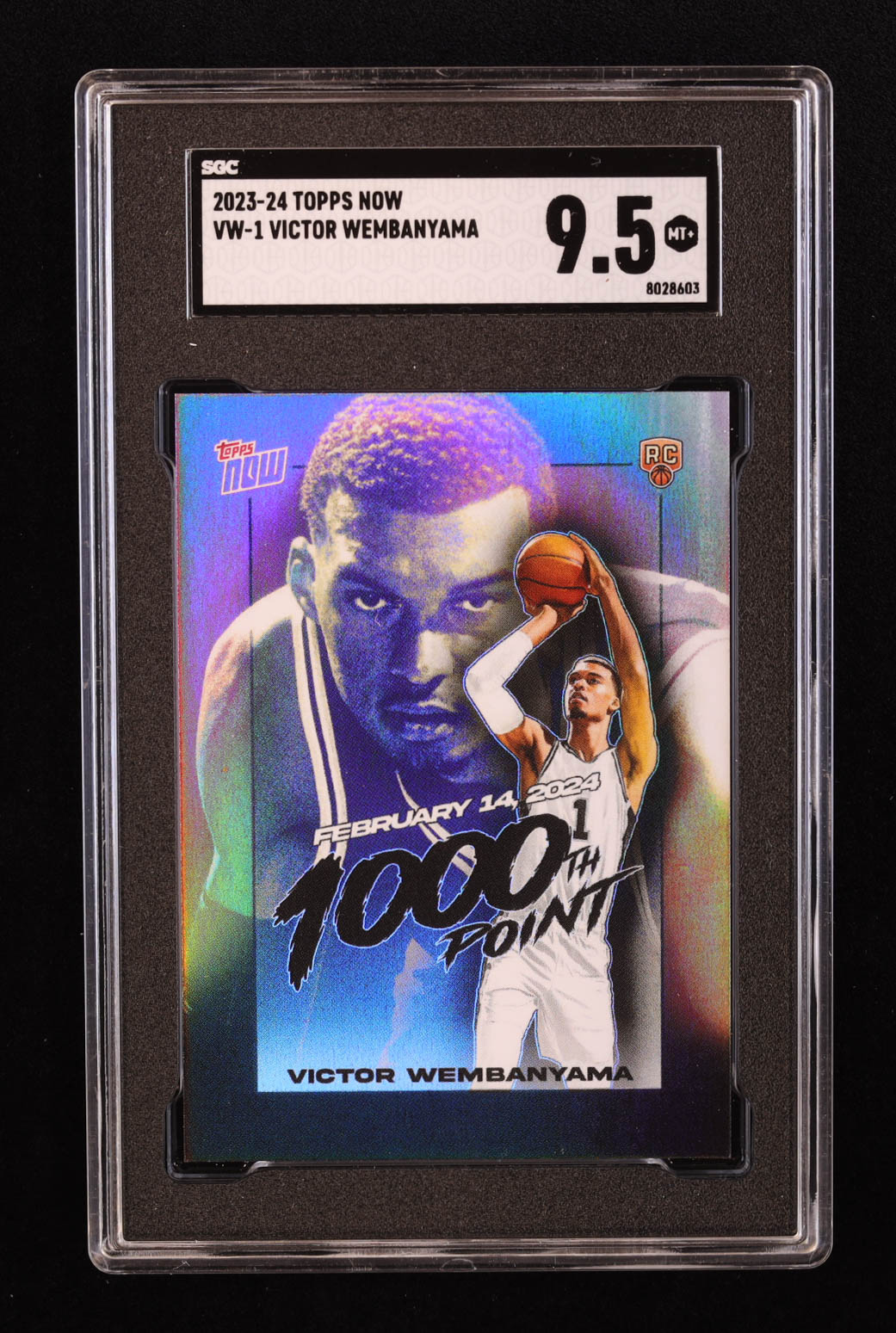 Victor Wembanyama 2023-24 Topps Now Victor Wembanyama #VW1 RC (SGC 9.5) at PristineAuction.com Victor Wembanyama 2023-24 Topps Now Victor Wembanyama #VW1 RC (SGC 9.5) at PristineAuction.com