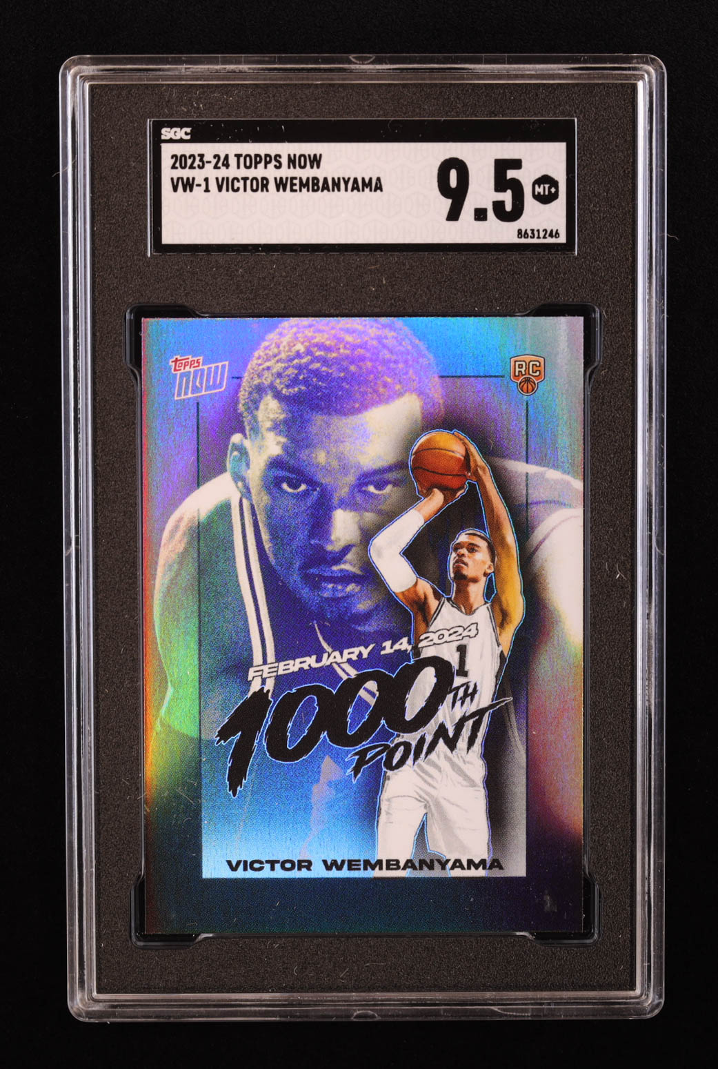 Victor Wembanyama 2023-24 Topps Now Victor Wembanyama #VW1 RC (SGC 9.5) at PristineAuction.com Victor Wembanyama 2023-24 Topps Now Victor Wembanyama #VW1 RC (SGC 9.5) at PristineAuction.com