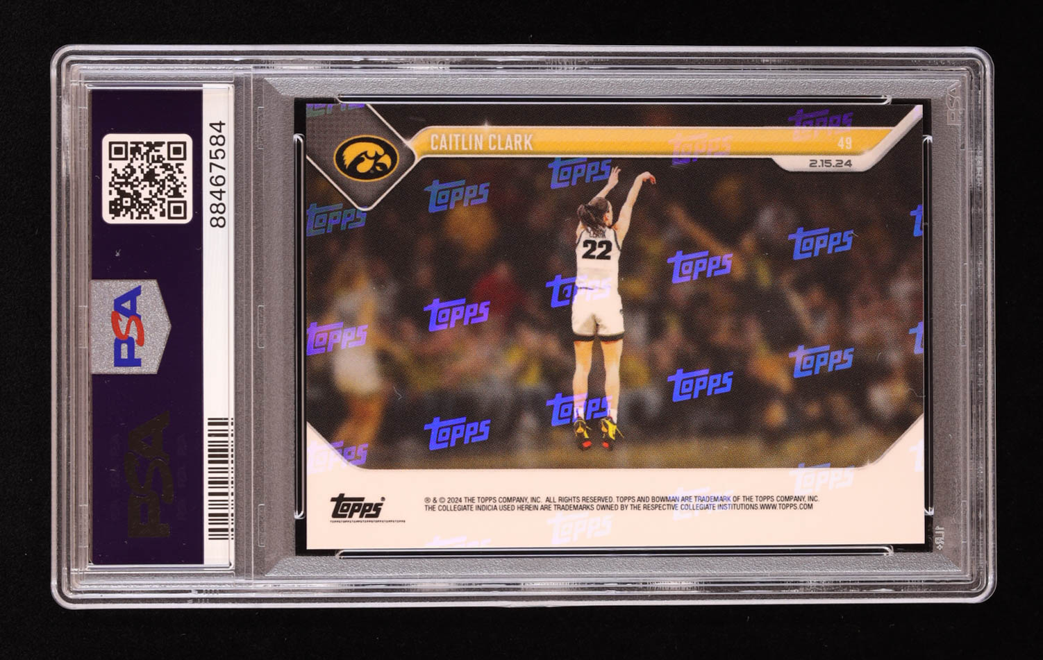 Caitlin Clark 2023-24 Bowman University Now #49 RC (PSA 9) at PristineAuction.com Caitlin Clark 2023-24 Bowman University Now #49 RC (PSA 9) at PristineAuction.com