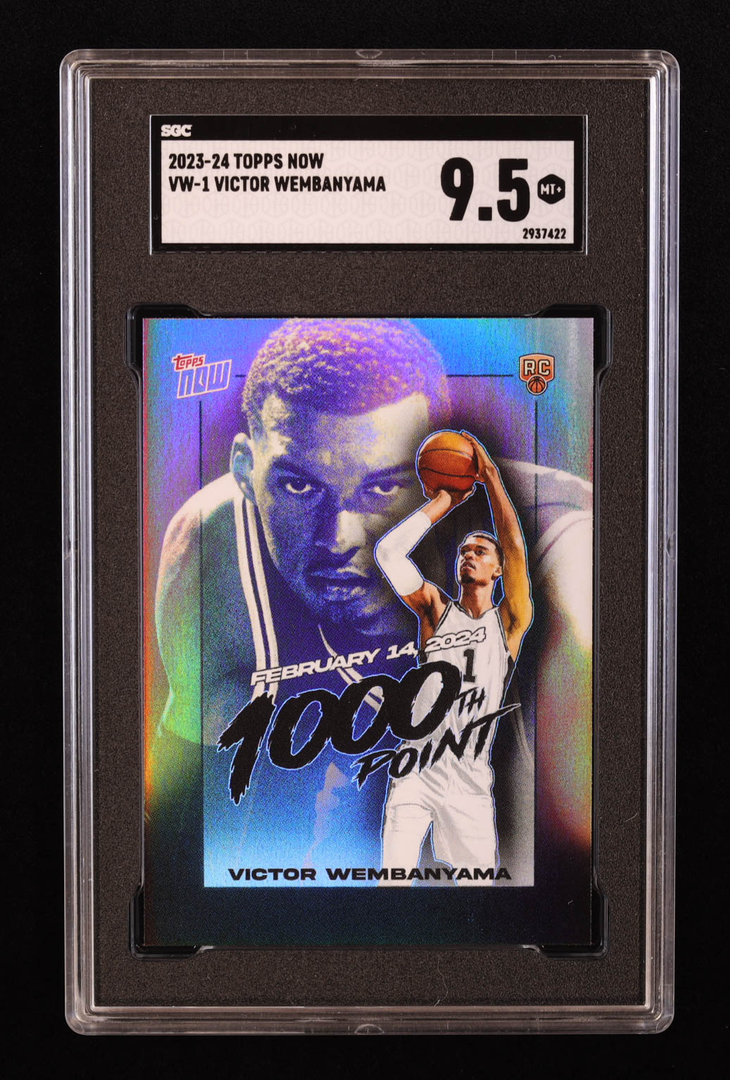 Victor Wembanyama 2023-24 Topps Now Victor Wembanyama #VW1 RC (SGC 9.5) at PristineAuction.com Victor Wembanyama 2023-24 Topps Now Victor Wembanyama #VW1 RC (SGC 9.5) at PristineAuction.com