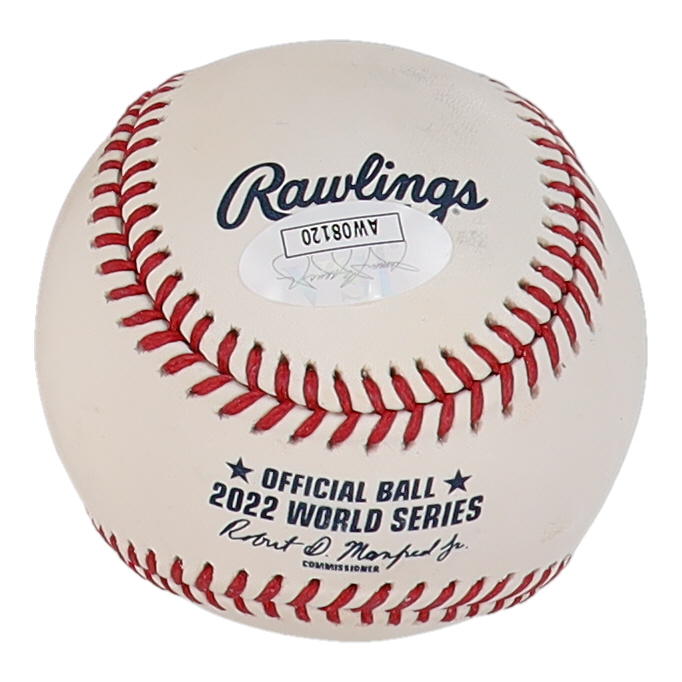 Martin Maldonado Signed 2022 World Series Baseball (JSA) at PristineAuction.com Martin Maldonado Signed 2022 World Series Baseball (JSA) at PristineAuction.com