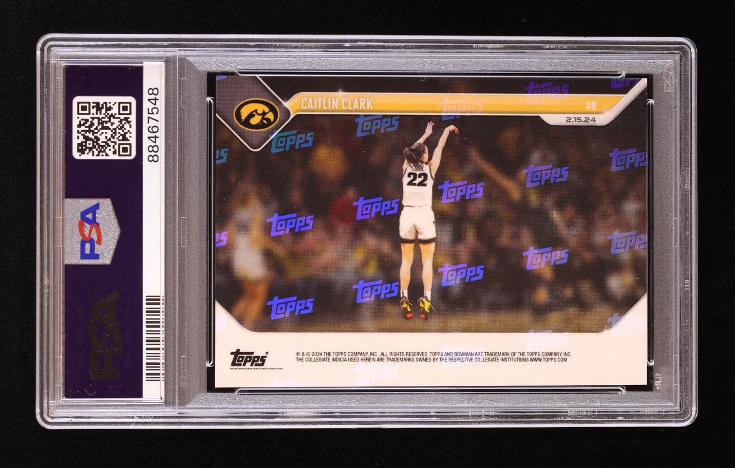 Caitlin Clark 2023-24 Bowman University Now #49 RC (PSA 9) at PristineAuction.com Caitlin Clark 2023-24 Bowman University Now #49 RC (PSA 9) at PristineAuction.com