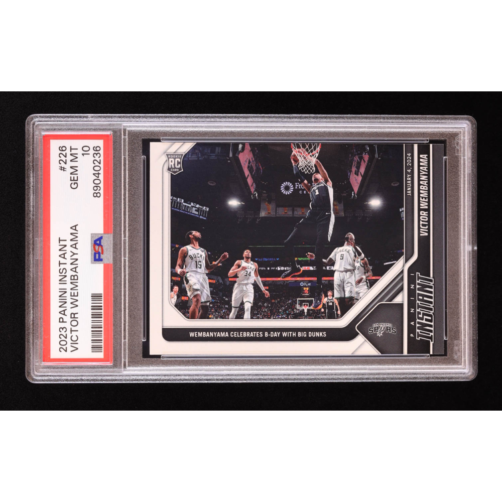 Victor Wembanyama 2023-24 Panini Instant #226 RC (PSA 10) at PristineAuction.com
