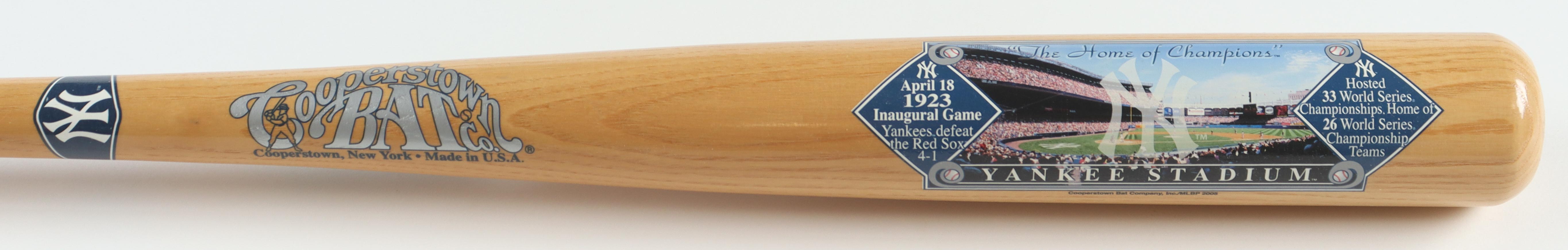 "The Home Of Champions" Cooperstown Bat Co, Yankee Stadium World Series Champs Baseball Bat at PristineAuction.com "The Home Of Champions" Cooperstown Bat Co, Yankee Stadium World Series Champs Baseball Bat at PristineAuction.com
