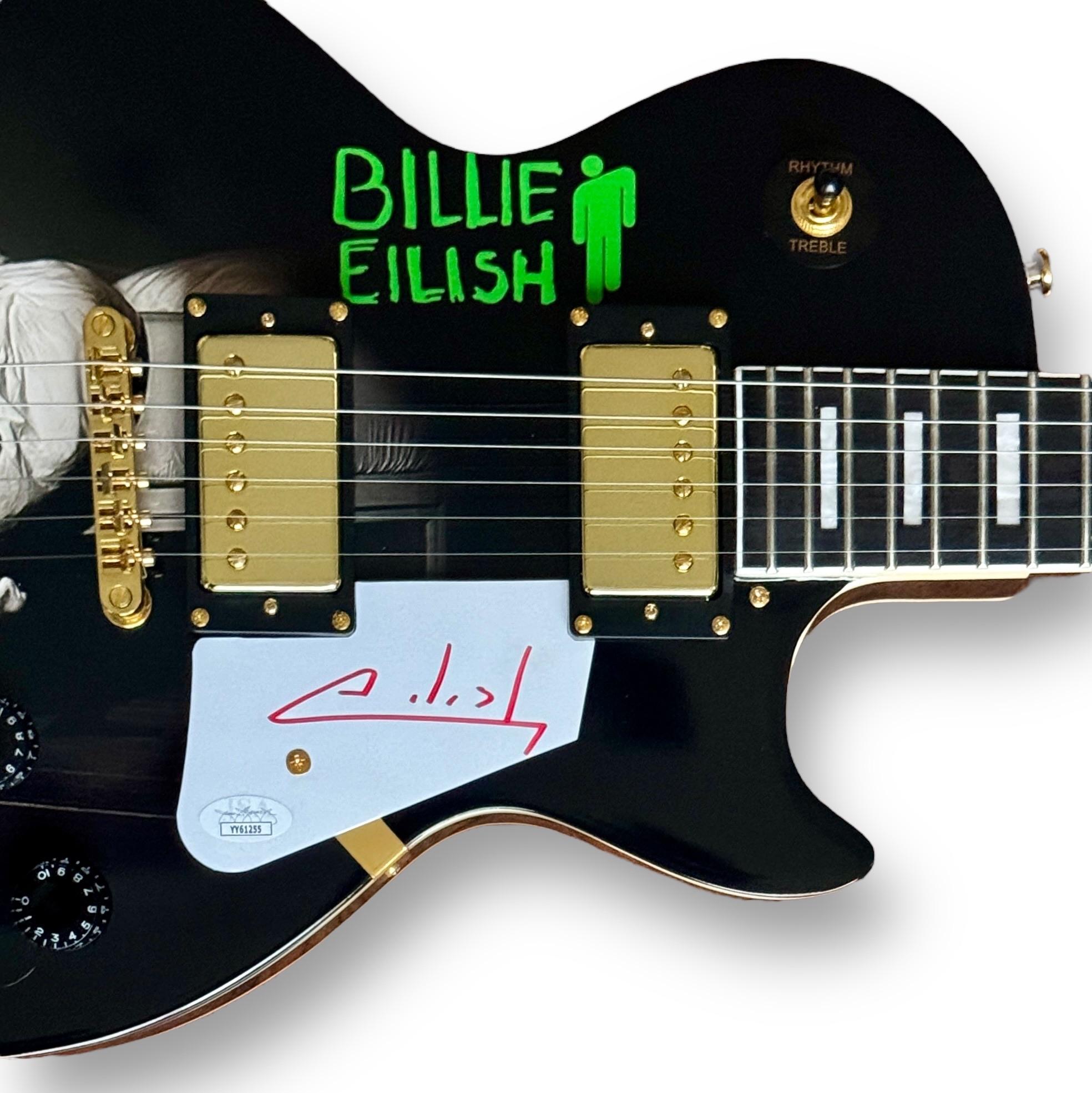 Billie Eilish Signed Electric Guitar Guitar (JSA LOA) at PristineAuction.com Billie Eilish Signed Electric Guitar Guitar (JSA LOA) at PristineAuction.com