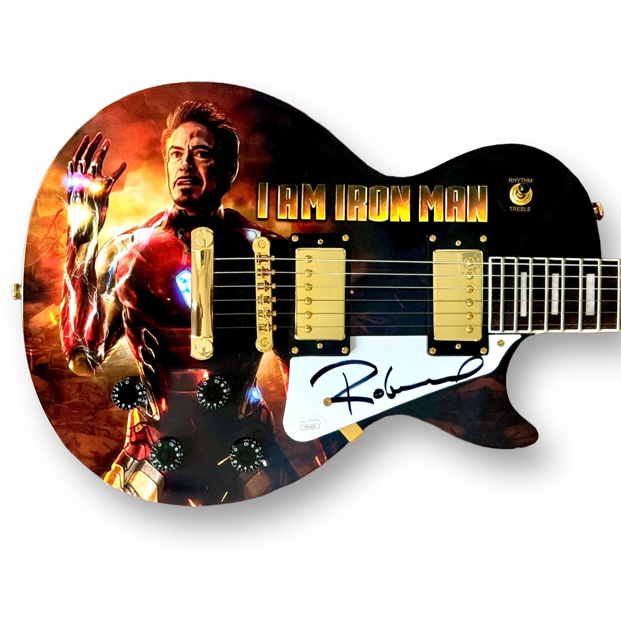 Robert Downey Jr. Signed "Iron Man" Electric Guitar Guitar (JSA LOA) at PristineAuction.com Robert Downey Jr. Signed "Iron Man" Electric Guitar Guitar (JSA LOA) at PristineAuction.com