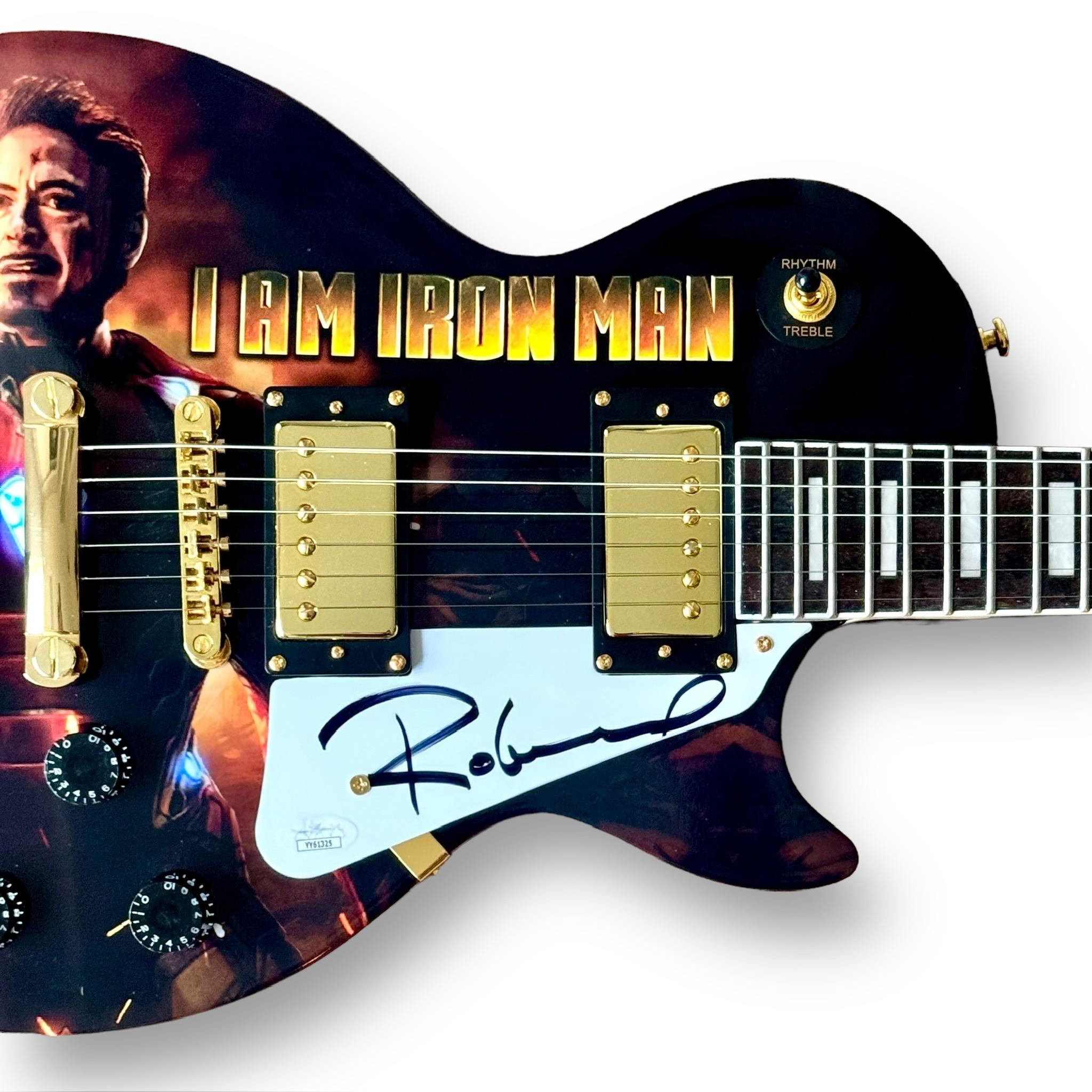 Robert Downey Jr. Signed "Iron Man" Electric Guitar Guitar (JSA LOA) at PristineAuction.com Robert Downey Jr. Signed "Iron Man" Electric Guitar Guitar (JSA LOA) at PristineAuction.com