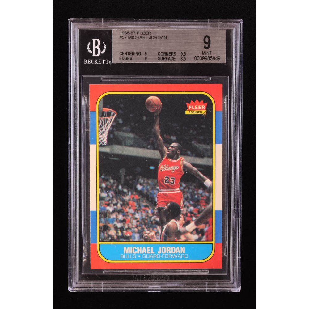 Michael Jordan 1986-87 Fleer #57 RC (BGS 9) | Pristine Auction