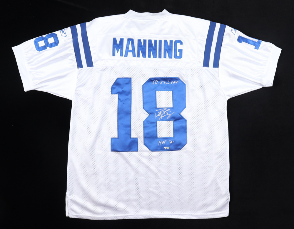 Peyton Manning Signed Colts Jersey Inscribed "HOF '21" (Fanatics) at PristineAuction.com Peyton Manning Signed Colts Jersey Inscribed "HOF '21" (Fanatics) at PristineAuction.com