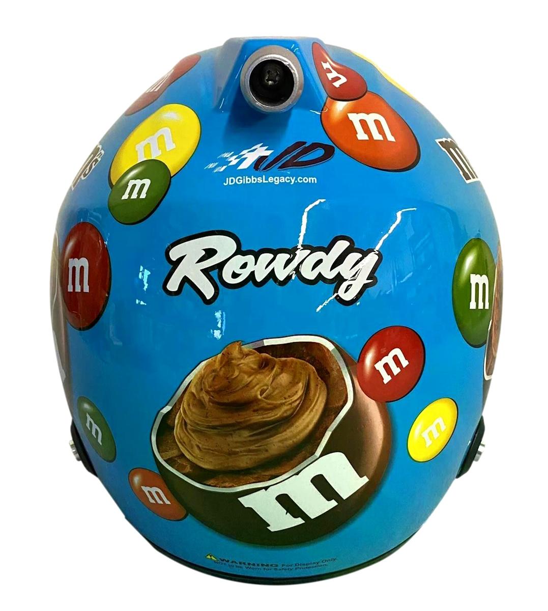 Kyle Busch Signed NASCAR M&M's Hazelnut Spread Full-Size Helmet (PA) at PristineAuction.com Kyle Busch Signed NASCAR M&M's Hazelnut Spread Full-Size Helmet (PA) at PristineAuction.com