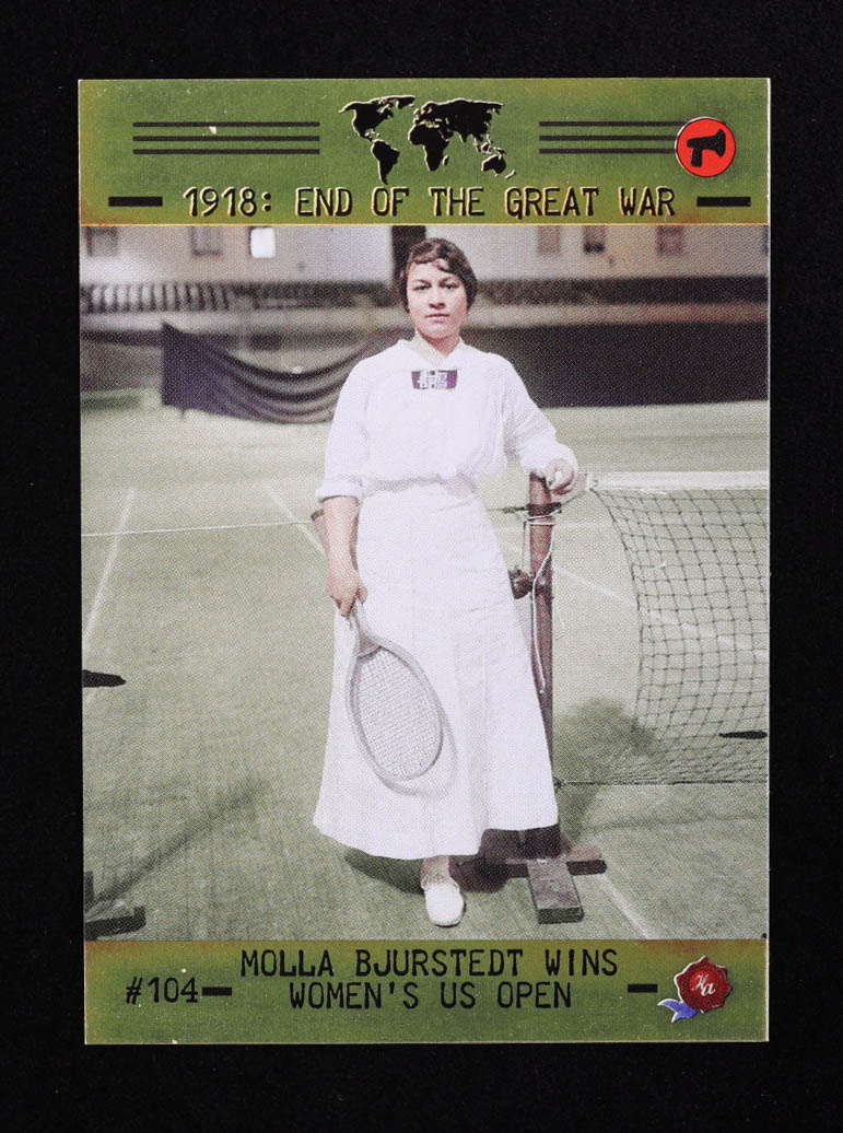 Molla Bjurstedt 2023 Historic Autographs 1918 End of the Great War #104 Women's US Open at PristineAuction.com Molla Bjurstedt 2023 Historic Autographs 1918 End of the Great War #104 Women's US Open at PristineAuction.com