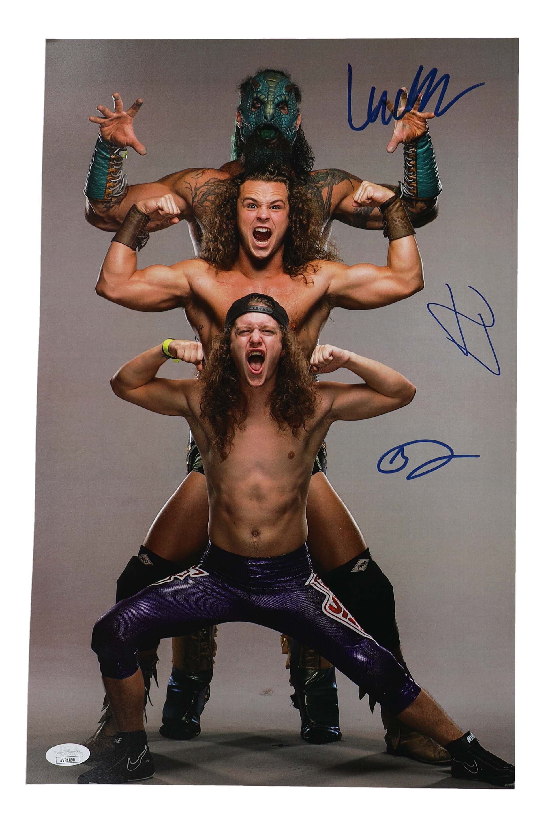 Jack Perry, Austin Matelson, & Noah Nelms Signed AEW 11x17 Photo (JSA) at PristineAuction.com Jack Perry, Austin Matelson, & Noah Nelms Signed AEW 11x17 Photo (JSA) at PristineAuction.com