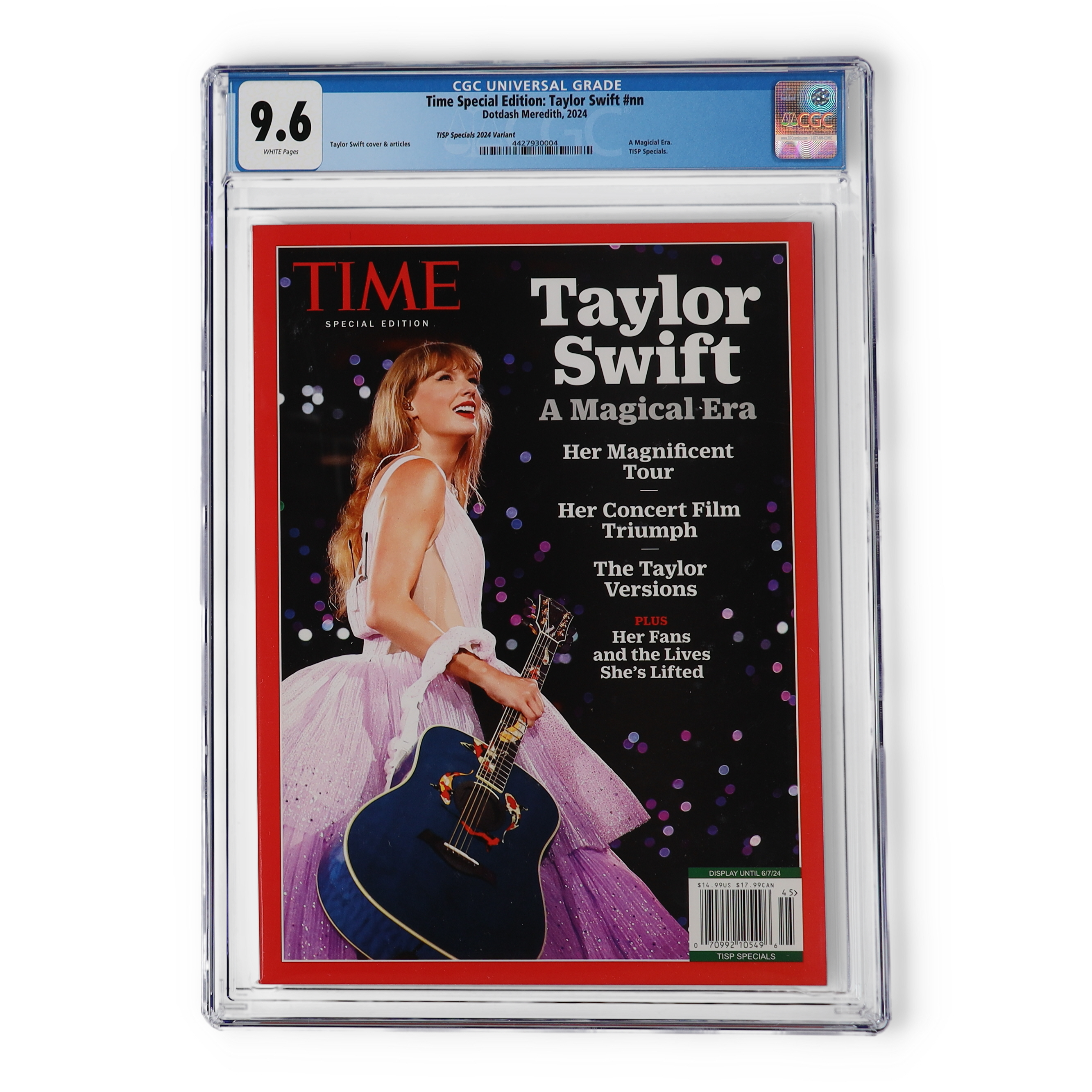 2024 Time Special Edition: Taylor Swift Dotdash Meredith Magazine (CGC 9.6) at PristineAuction.com 2024 Time Special Edition: Taylor Swift Dotdash Meredith Magazine (CGC 9.6) at PristineAuction.com
