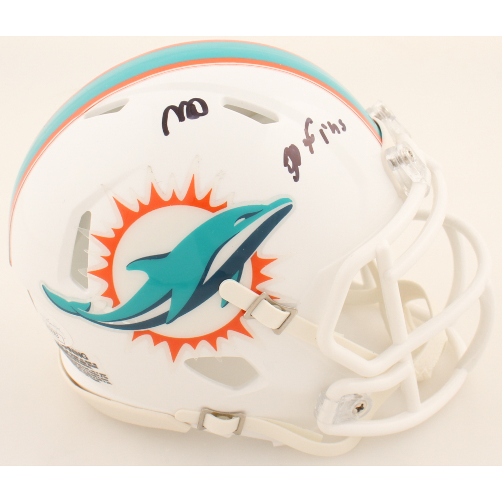 Mohamed Kamara Signed Dolphins Speed Mini Helmet Inscribed "Fins Up!" (JSA) at PristineAuction.com