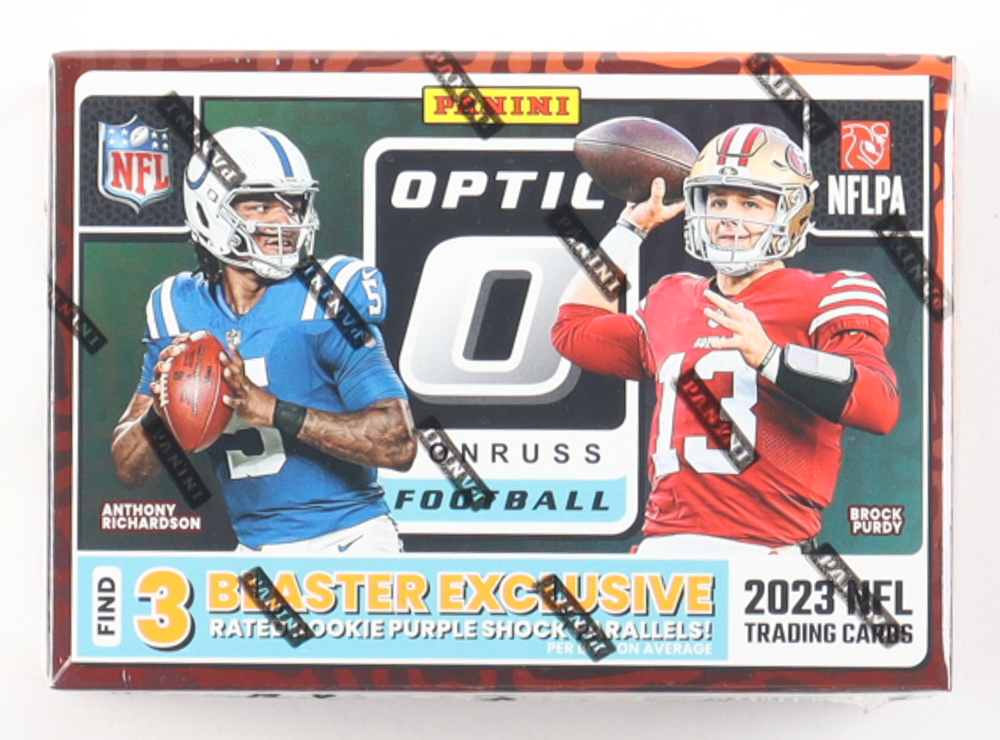 2023 Panini Donruss Optic Football Blaster Box with (6) Packs at PristineAuction.com 2023 Panini Donruss Optic Football Blaster Box with (6) Packs at PristineAuction.com