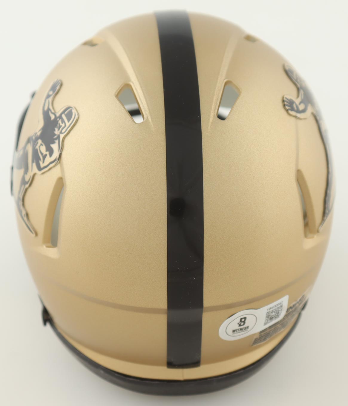 Johnny Manziel Signed Heisman Trophy Logo Mini Helmet Inscribed "'12 Heisman" (Beckett) at PristineAuction.com Johnny Manziel Signed Heisman Trophy Logo Mini Helmet Inscribed "'12 Heisman" (Beckett) at PristineAuction.com