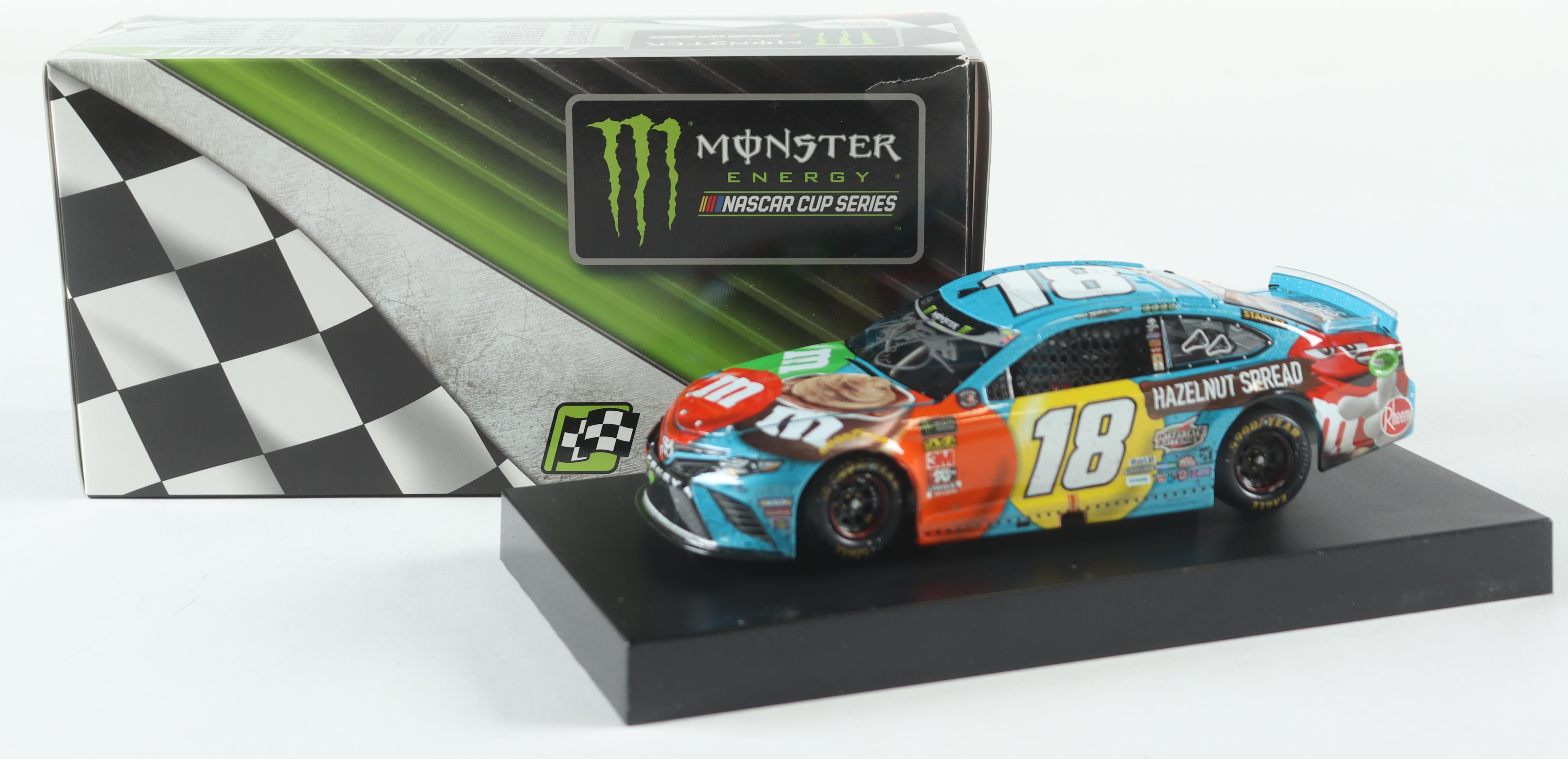 Kyle Busch Signed NASCAR #18 M&M'S Hazelnut Pocono Win 2019 Camry 1:24 Premium Action Diecast Car (PA) at PristineAuction.com Kyle Busch Signed NASCAR #18 M&M'S Hazelnut Pocono Win 2019 Camry 1:24 Premium Action Diecast Car (PA) at PristineAuction.com