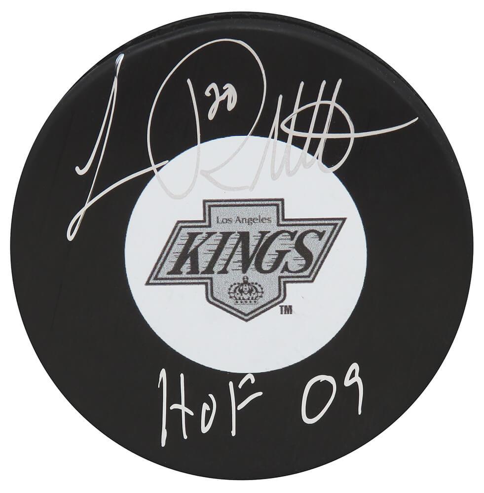 Luc Robitaille Signed Kings Logo Hockey Puck Inscribed "HOF '09" (Schwartz) at PristineAuction.com Luc Robitaille Signed Kings Logo Hockey Puck Inscribed "HOF '09" (Schwartz) at PristineAuction.com