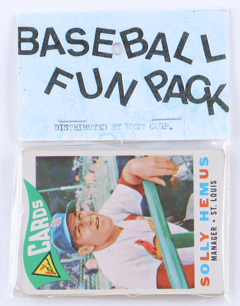 1960 Topps Baseball Card Fun Pack with (10) Cards at PristineAuction.com 1960 Topps Baseball Card Fun Pack with (10) Cards at PristineAuction.com