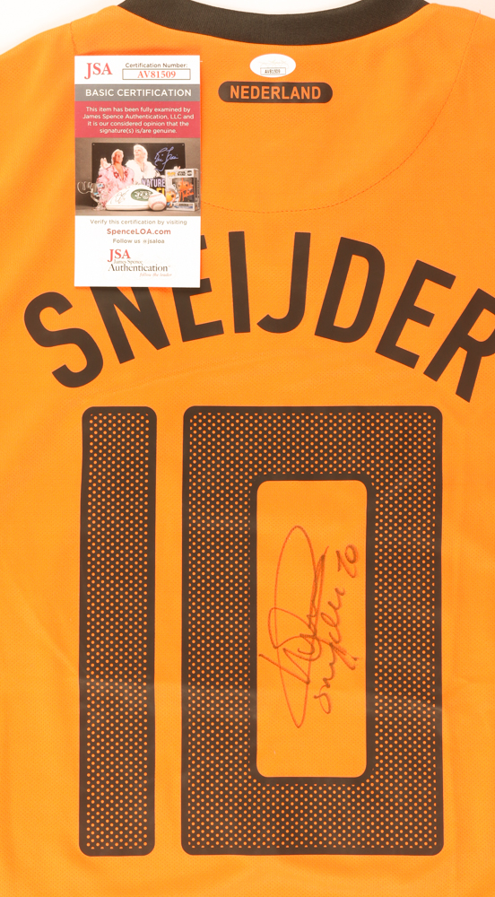 Wesley Sneijder Signed Netherlands Jersey (JSA) at PristineAuction.com Wesley Sneijder Signed Netherlands Jersey (JSA) at PristineAuction.com